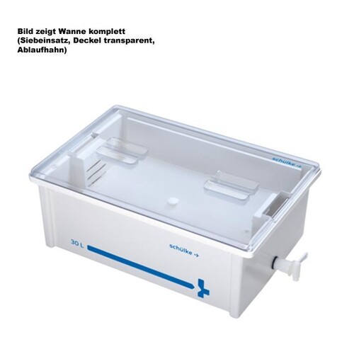 Deckel transparent für 30 Ltr. Wanne Produktbild Front View L
