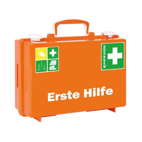 Erste-Hilfe Koffer SN-CD NormPlus mit Füllung Norm DIN 13157, orange zusätzlich mit Erweiterungsset Plus Produktbild