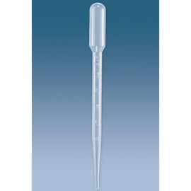 Transferpipetten 3,5 ml LD-PE mit Graduierung 3 : 0,50 ml (840 Stck.) einzeln steril  (KTN=840 STÜCK) Produktbild