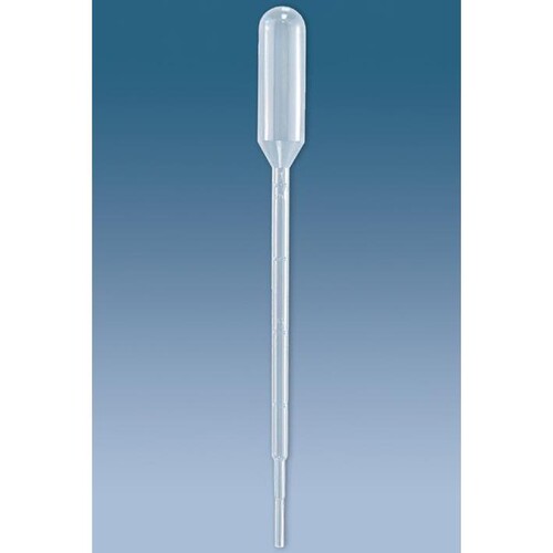 Transferpipetten 3,5 ml LD-PE mit Graduierung 1 : 0,25 ml (500 Stck.) (PACK=500 STÜCK) Produktbild Front View L