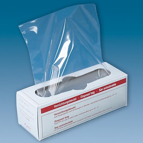 Vernichtungsbeutel 200 x 300 mm aus Polypropylen, ohne Druck (100 Btl.) Produktbild Front View L