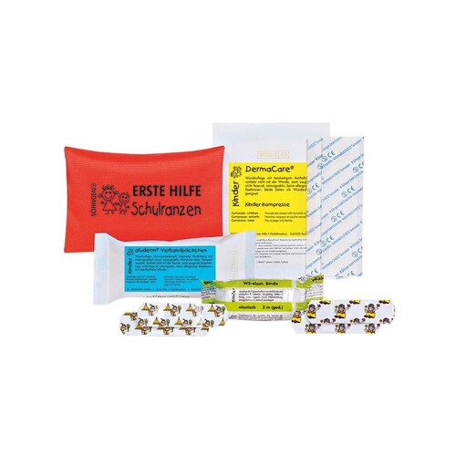 Erste-Hilfe Set Schulranzen orange Produktbild Front View L