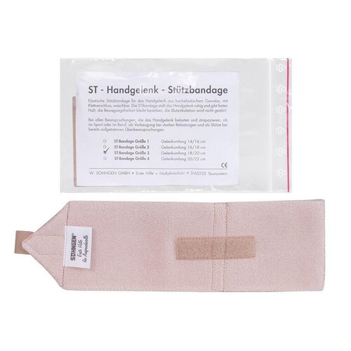 ST-Handgelenk-Stützbandage Gr. 3, Handgelenkumfang 18/20 cm Produktbild Front View L