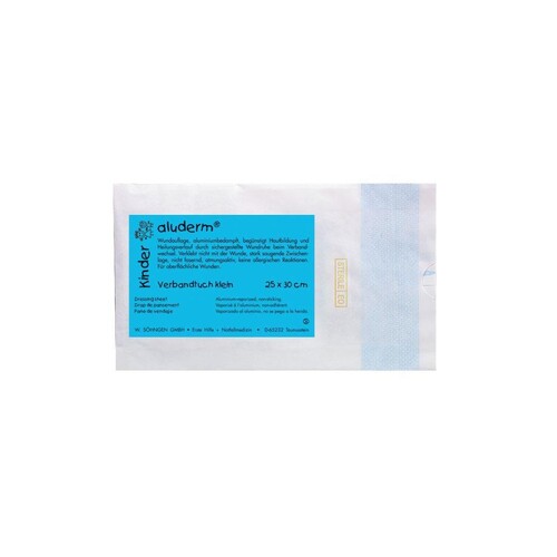 aluderm Kinder-Verbandtuch ca.25 x 30 cm Produktbild Front View L