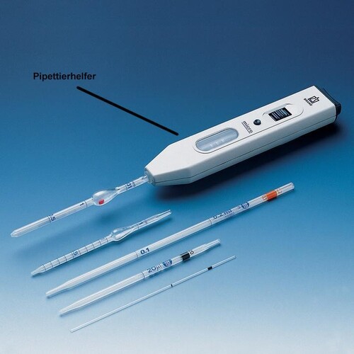 micro-Pipettierhelfer für Pipetten bis 1 ml und Einmal-Mikropipetten mit Ringmarke Produktbild Front View L
