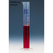 Messzylinder, hohe Form, PP, 1000 ml : 10 ml, blaue Graduierung Produktbild