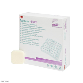 3M Tegaderm Foam Wundauflage Schaumstoff nicht klebend, 5 x 5 cm (10 Stck.) (PACK=10 STÜCK) Produktbild