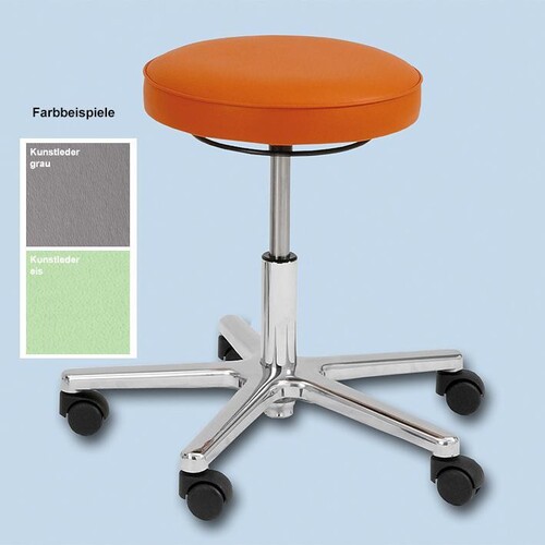 Drehhocker, eis, mit Ringauslösung Produktbild Front View L