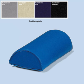 Halbrundrolle blau Ø 200 mm x 400 mm, mit Kunstlederbezug Produktbild