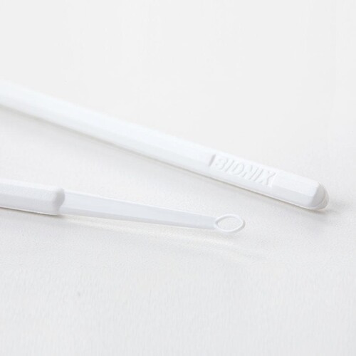 Einmal-Kunststoff-Ohrküretten Flex, weiß (50 Stck.) (PACK=50 STÜCK) Produktbild Front View L