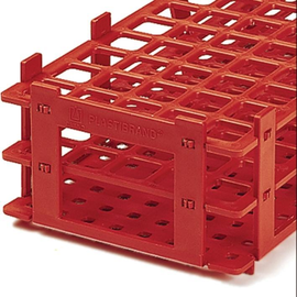 Reagenzglasgestell, PP, rot, für 32 Röhrchen bis Ø 25 mm Produktbild