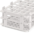 Reagenzglasgestell, PP, weiß, für 21 Röhrchen bis Ø 30 mm Produktbild