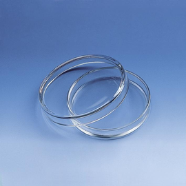 Petrischale,Natron-Kalk-Glas,ohne Nocken mit Deckel-Ø 80 mm, Höhe Unterteil 15 mm Produktbild