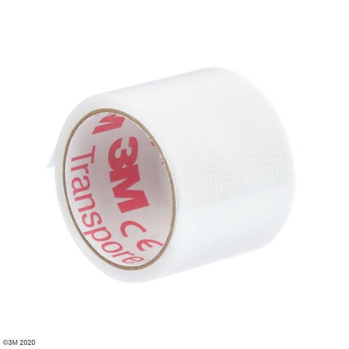 3M Transpore Fixierpflaster transparent, 2,5 cm x 1,37 m (100 Stck.) (PACK=100 STÜCK) Produktbild Additional View 1 L