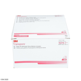 3M Transpore Fixierpflaster transparent, 2,5 cm x 1,37 m (100 Stck.) (PACK=100 STÜCK) Produktbild