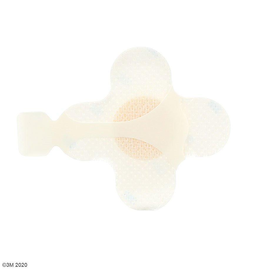 3M Tegaderm Foam Adhesive Schaumverband Kleeblattform, 6,9 x 6,9 cm (10 Stck.) (PACK=10 STÜCK) Produktbild