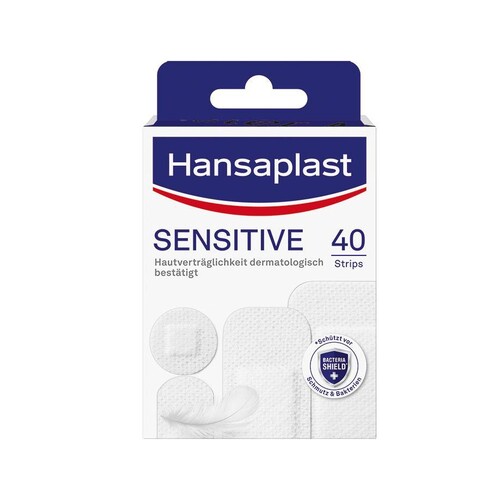 Hansaplast Sensitive Strips (40 Stck.) Produktbild Front View L