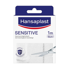 Hansaplast Sensitive Wundschnellverband weiß, 1 m x 8 cm Produktbild