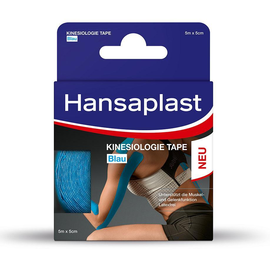 Hansaplast Kinesiologie Tape blau 5 cm x 5 m Produktbild