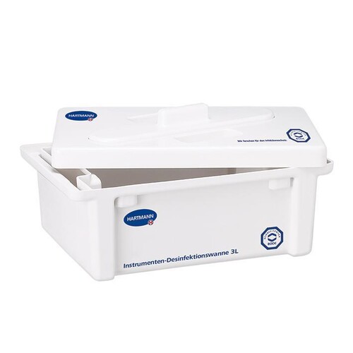BODE Desinfektionswanne 3 Ltr. kpl. mit Siebeinsatz und Deckel Produktbild Front View L