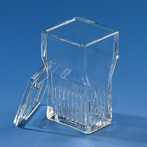Färbetrog, Natron-Kalk-Glas, Typ Hellendahl, mit Erweiterung Produktbild Front View L