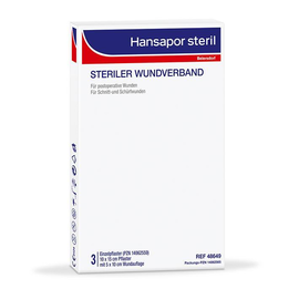Hansapor steril Wundverband, 10 x 15 cm (3 Stck.) (PACK=3 STÜCK) Produktbild