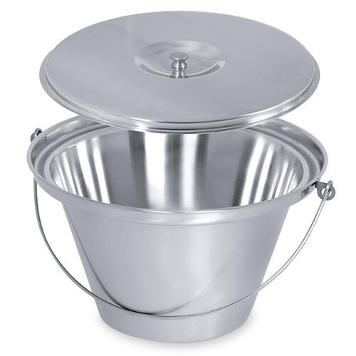 Nachtstuhl-Einsatz mit Deckel, 5,5 Ltr., Ø 30,5 cm Produktbild Front View L