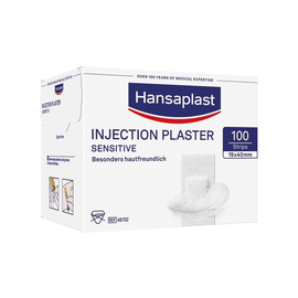 Hansaplast Sensitive Injektionspflaster weiß, 1,9 x 4 cm (100 Stck.) (PACK=100 STÜCK) Produktbild