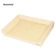 Wickeltischauflage 3-seitige Aufkantung creme, phthalatfrei, 60 x 70 x 5/10 cm *Sonderanfertigung, keine Rückgabe!* Produktbild