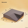 Arthrodese-Kissen 45 x 45 x 10 cm, royalblau, phthalatfrei Produktbild