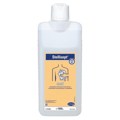 Stellisept med 1 Ltr. antimikrobielle Waschlotion Produktbild Front View L