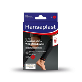 Hansaplast Sport Compression Waden sleeves Wadenbandagen Gr. L (2 Stck.) (PACK=2 STÜCK) Produktbild