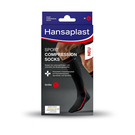 Hansaplast Sport Compression Socks Kompressionssocken Gr. L (2 Stck.) (PACK=2 STÜCK) Produktbild