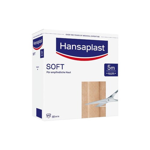 Hansaplast Soft Wundschnellverband hautfarben 5 m x 4 cm