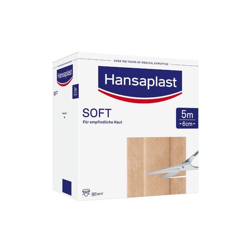 Hansaplast Soft Wundschnellverband hautfarben 5 m x 6 cm