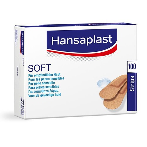 Hansaplast Soft Wundstrips 1 9 x 7 2 cm (100 Stck.) (PACK=100 STÜCK)