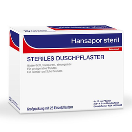 Hansapor steril Duschpflaster, 8 x 10 cm (25 Stck.) (PACK=25 STÜCK) Produktbild