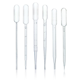 Einmal-Pasteurpipette PE-LD graduiert 1/0,25 ml, Saugvolumen max. 5,5 ml Produktbild