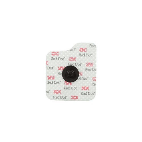 3M Red Dot EKG-Elektroden für Erwachsene repositionierbar 4 x 3 cm (200x5 Stck.) verstärkte Klebekraft Produktbild Front View L