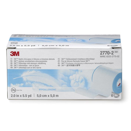 3M Micropore S Silikonpflaster 5 cm x 5 m (6 Stck.) (PACK=6 STÜCK) Produktbild