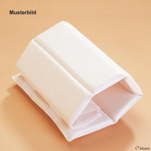 Armpolsterhülse 25 cm lang für Erw., mit Haftbandverschluss, schwarz, Produktbild Front View L