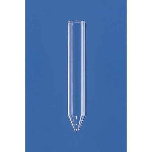 Zentrifugenröhrchen, AR-Glas, ca.11 ml spitzkonisch, ungrad., H 98 mm Produktbild Front View L