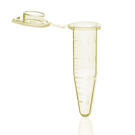 Einmal-Reaktionsgefäß, PP, 1,5 ml, gelb, mit Deckel Produktbild