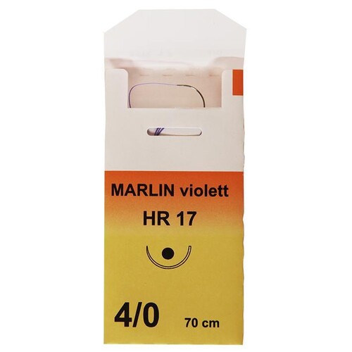 MARLIN HR 17 4/0=1,5, violett, Nahtmaterial Fadenlänge 70 cm (24 Stck.) (PACK=24 STÜCK) Produktbild Additional View 1 L