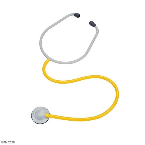 3M Stethoskop zum Ein-Patienten-Gebrauch für Erwachsene, gelb (100 Stck.) (KTN=100 STÜCK) Produktbild Front View L