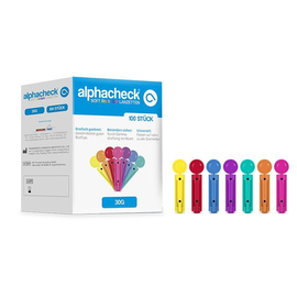 alphacheck soft Rainbow Lanzetten 30 G x 3 mm (100 Stck.) (PACK=100 STÜCK) Produktbild