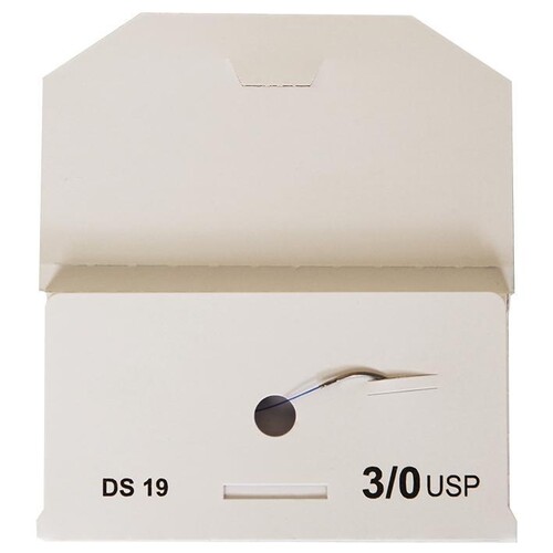 MAPROLEN DS 19 3/0=2, monofil, blau Nahtmaterial Fadenlänge 45 cm (24Stck.) (PACK=24 STÜCK) Produktbild Additional View 1 L