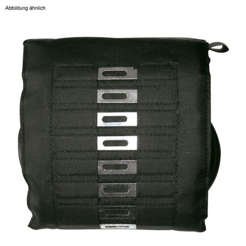 Hakenmanschette für Erwachsene (Standard) schwarz, Doppelschlauch Produktbild Front View L