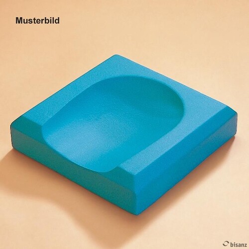 Kopflagerungskissen flach blau, 22 x 22 x 5 cm *Sonderanfertigung, keine Rückgabe!* Produktbild Front View L