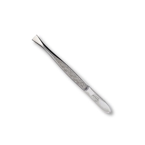 Credo Pinzette 3'' gerade, vernickelt Blisterverpackung Produktbild Front View L